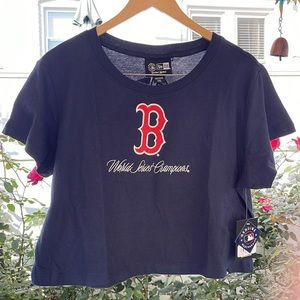 New Era - Boston Red Sox New Era Women's Historic Champs T-Shirt - Blue 2X